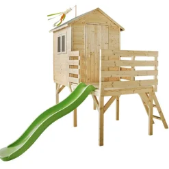 Casa infantil de madera con tobogán Josephine
