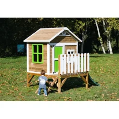 Casita elevada de madera Flam