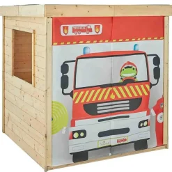 Casita infantil de madera Bombero
