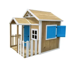 Casita infantil Olden de madera Azul