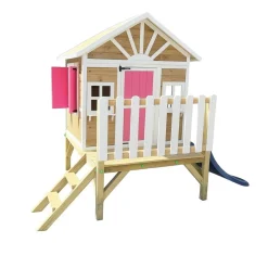 Casita Visby elevada 60 cm Rosa