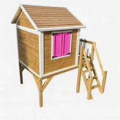 Casita Visby elevada 90 cm Rosa