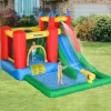 Castillo Hinchable con piscina, tobogán, muro de escalada y cama de salto 330 cm Outsunny