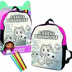 Cefa Toys - Gabbys Dollhouse - Mochila para Colorear