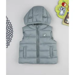 Chaleco niño verde con material reciclado