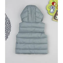 Chaleco niño verde con material reciclado