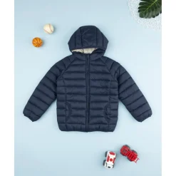 Chaqueta azul niño con material reciclado