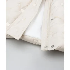 Chaqueta beige con pelo sintético para niña