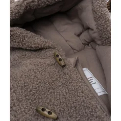 Chaqueta marrón de borreguito para niño