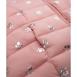 Chaqueta niña rosa con capucha