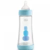 Chicco - Biberón de flujo rápido 300 ml azul