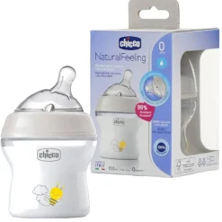 Chicco - Biberón flujo lento 150 ml Natural Feeling