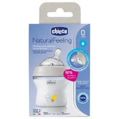 Chicco - Biberón flujo lento 150 ml Natural Feeling