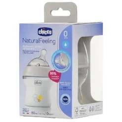 Chicco - Biberón flujo lento 150 ml Natural Feeling