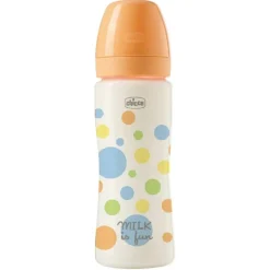 Chicco - Biberón Perfect Easy 330ml - Naranja