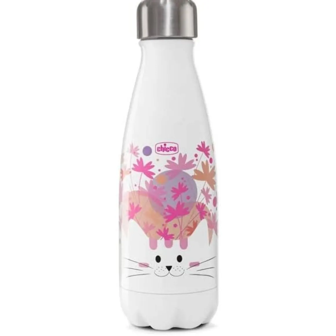 Chicco - Botella térmica de acero inoxidable 350 ml (Varios modelos)