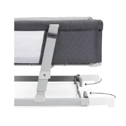 Chicco - Cuna de colecho gemelar Next2Me Twins gris