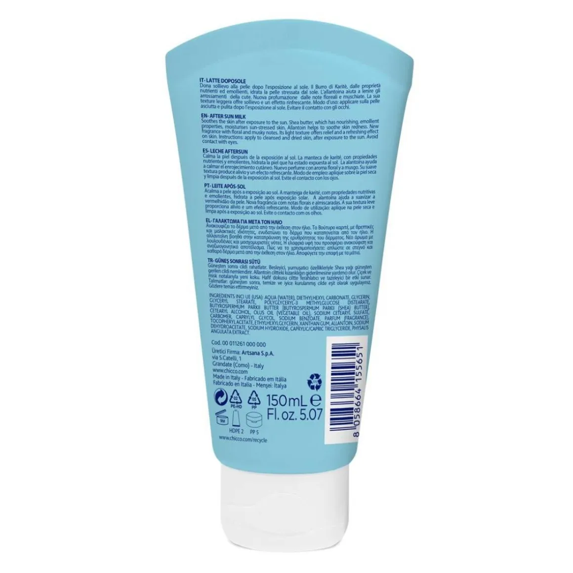Chicco - Leche Corporal After Sun Baby Moments 150 ml