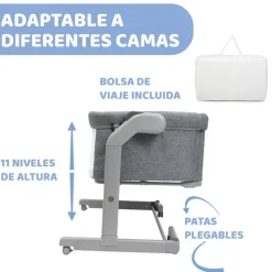 Chicco - Minicuna Next2Me Magic Evo Dark Grey