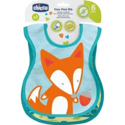 Chicco - Pack 2 baberos “Easy Meal”