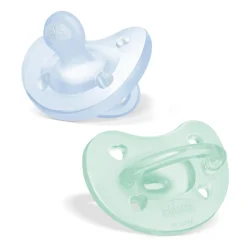 Chicco - Pack 2 chupetes PhysioForma Soft 2-6M - Azul