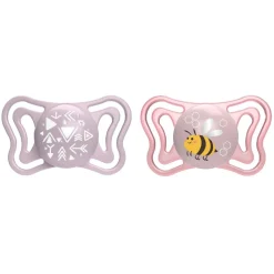Chicco - Pack 2 chupetes Physio Light 2-6M - Rosa (Varios modelos)