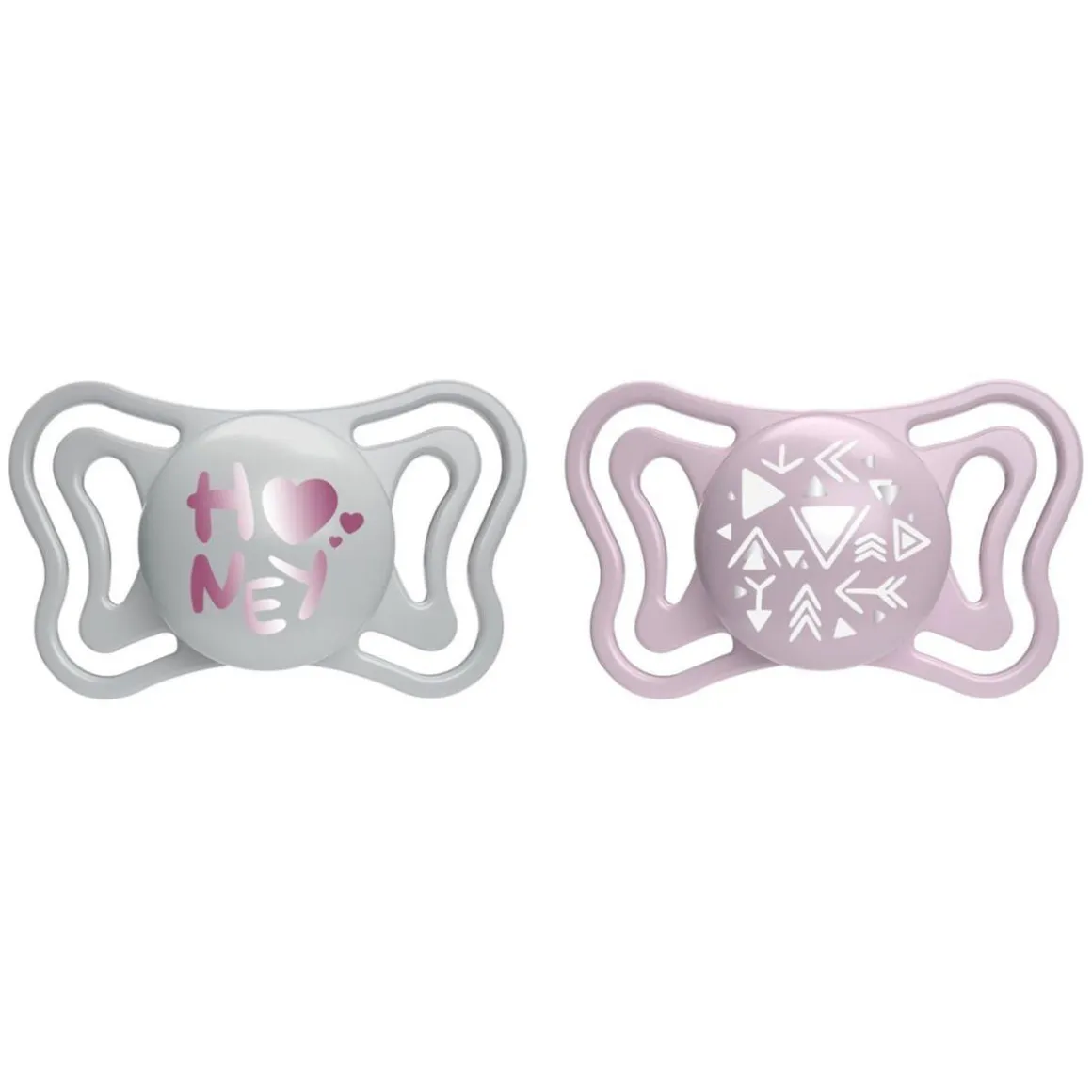 Chicco - Pack 2 chupetes Physio Light 2-6M - Rosa (Varios modelos)