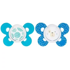 Chicco - Pack 2 Chupetes Physio Comfort silicona 6-16M Azul