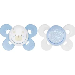 Chicco - Pack 2 Chupetes Physio Comfort silicona 0-6M Azul