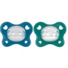 Chicco - Pack 2 Chupetes Physio Dual Soft 16-36M - Azul