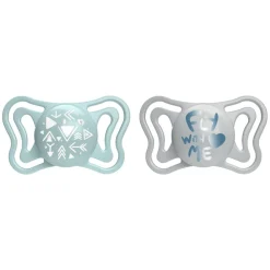 Chicco - Pack 2 chupetes Physio Light 2-6M - Azul (Varios modelos)