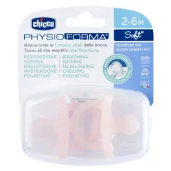 Chicco - Pack 2 chupetes PhysioForma Soft 2-6M - Rosa