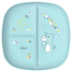 Chicco - Plato con compartimentos 12M - Azul