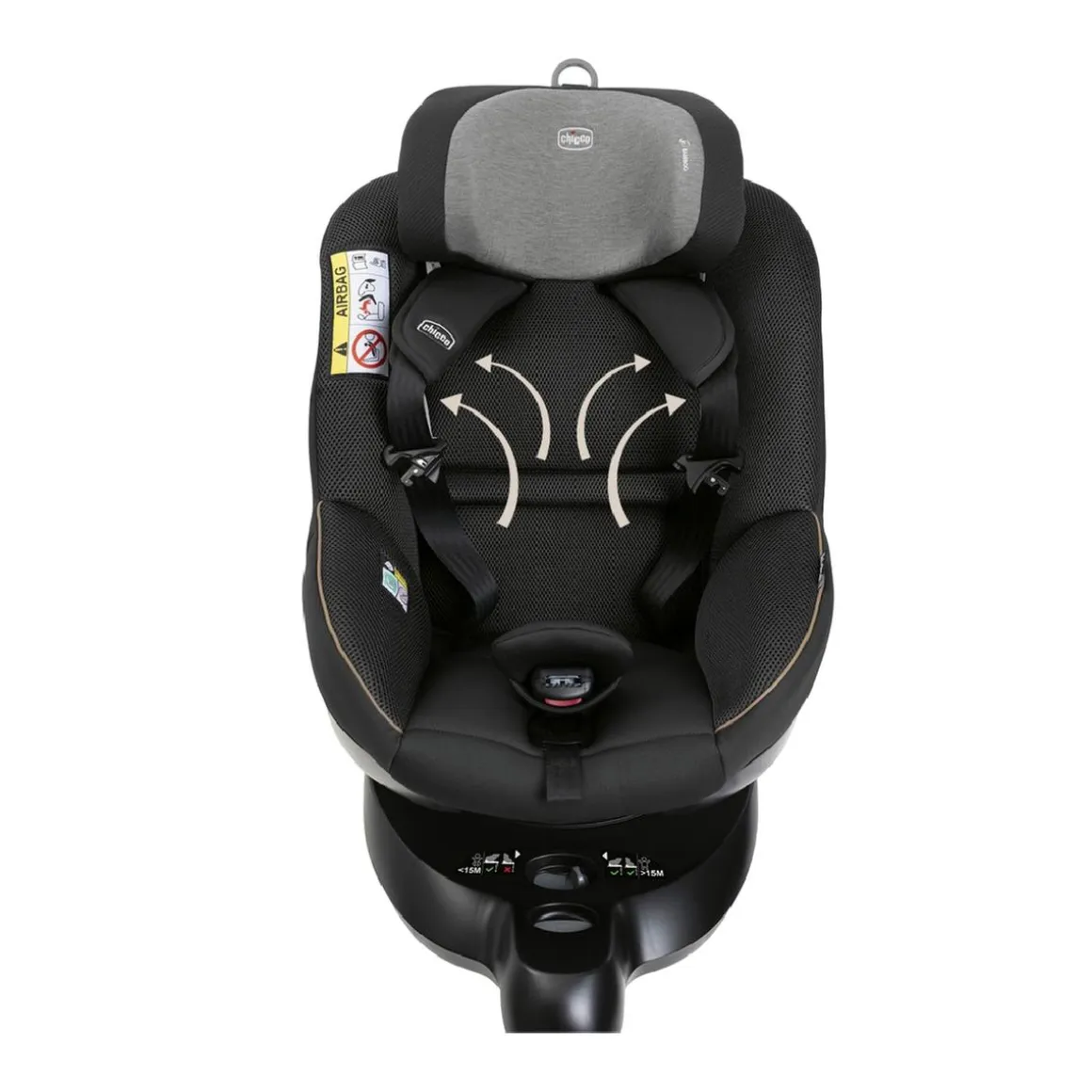 Chicco - Silla de coche Seat105 i-Size posh negro (40-105cm)