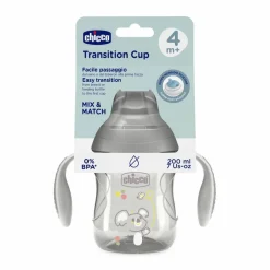 Chicco - Vaso de Transición 4M+ 200ml - Gris