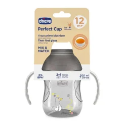 Chicco - Vaso Perfect 360 12M - Gris 200ml