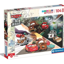 Clementoni - Cars - Puzzle infantil grandes piezas Cars en la carretera ㅤ