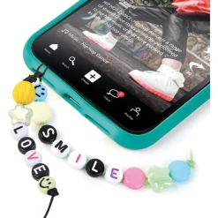 Clementoni - Charms Lab hacer pulseras, collares y encantos multicolor juego creativo ㅤ