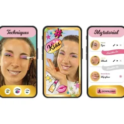 Clementoni - Estudio de maquillaje infantil multicolor, set de juguete para niñas