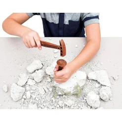 Clementoni - Juego científico de excavación y montaje Smilodon fosforescente ㅤ