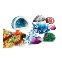 Clementoni - Juego educativo de ciencia: Minerales y geodas multicolor, tamaño mediano