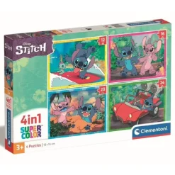Clementoni - Puzzle 4 en 1 Stitch