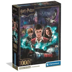 Clementoni - Puzzle 1000 piezas Hogwarts - Harry Potter