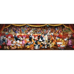 Clementoni - Puzzle 1000 piezas panorama Disney orquesta