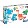 Clementoni - Puzzle infantil progresivo de dinosaurios ㅤ