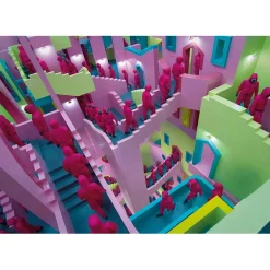 Clementoni - Puzzle Juego del Calamar, 500 piezas, multicolor ㅤ