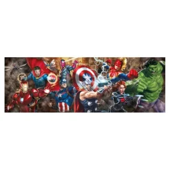 Clementoni - Puzzle Panorama Marvel 1000 piezas