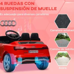 Coche Eléctrico Infantil Audi Q8 Etron Sportback 12V Rojo