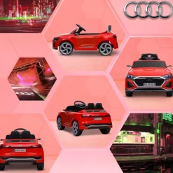Coche Eléctrico Infantil Audi Q8 Etron Sportback 12V Rojo