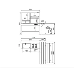 Cocina de madera de exterior Spicy Delicious
